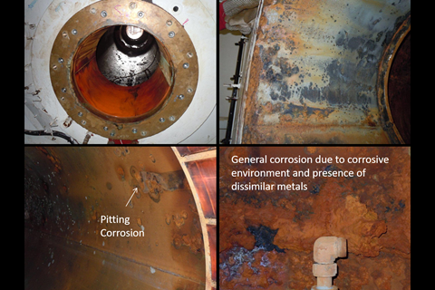 Corrosion on Stern Tube Casing (credit: Sembcorp Marine)